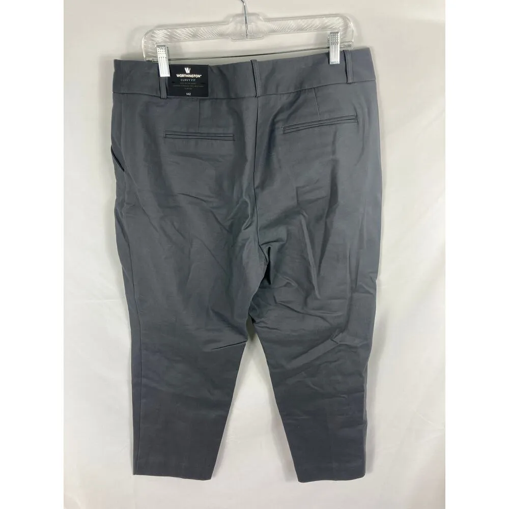 NWT Worthington Curvy Fit Slim Leg Dress Pant Size 16 - Image 5