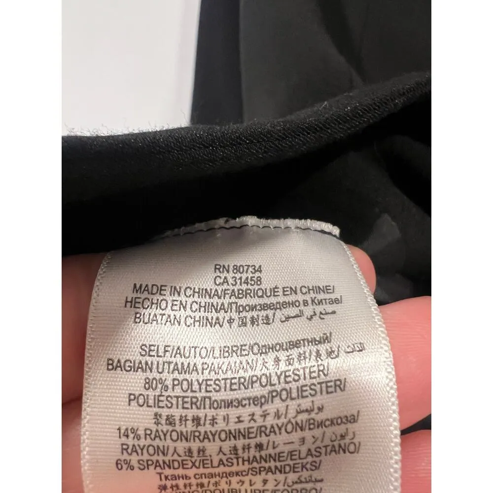 BCBGMAXAZRIA  Upas Cape Blazer Jacket Black Formal Cocktail XXS - Image 8