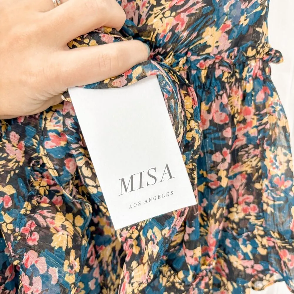 NEW MISA Los Angeles Marion Skirt Abstract Floral - Image 6