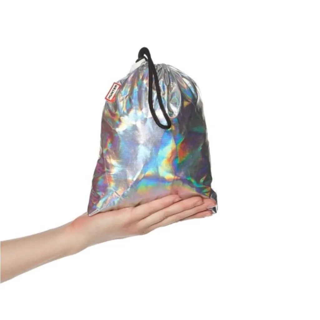 Hunter  Metallic Silver Utility Jacket Size Small - Image 7