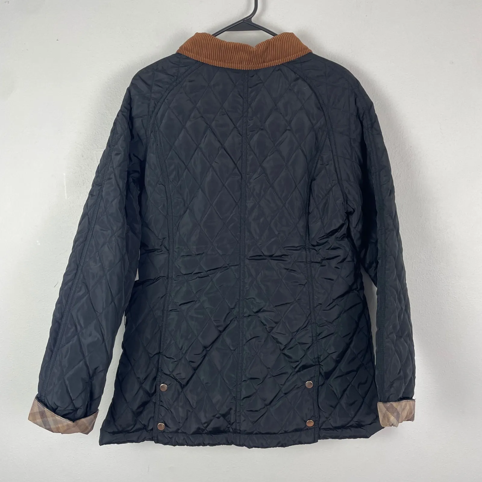 NWT CI SONO Los Angeles Quilted Corduroy Collar Sherpa Lined Jacket Black Size L - Image 7