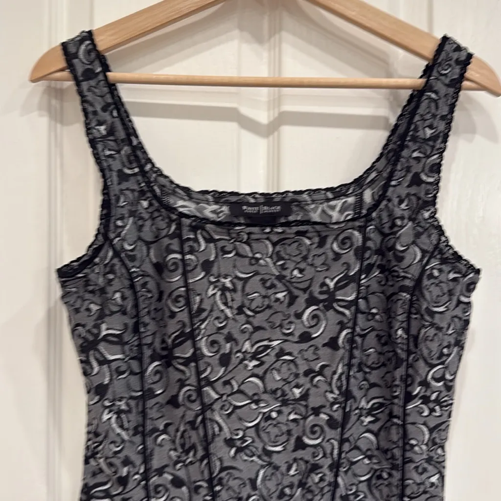 Y2k vintage swirl print corset tank - Image 3