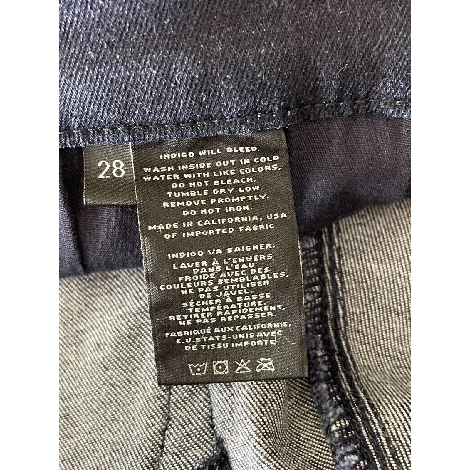 J Brand Inkwell Tailored Crop Mid Rise Stretch Ankle Jeans Pants Size 28 - Image 10