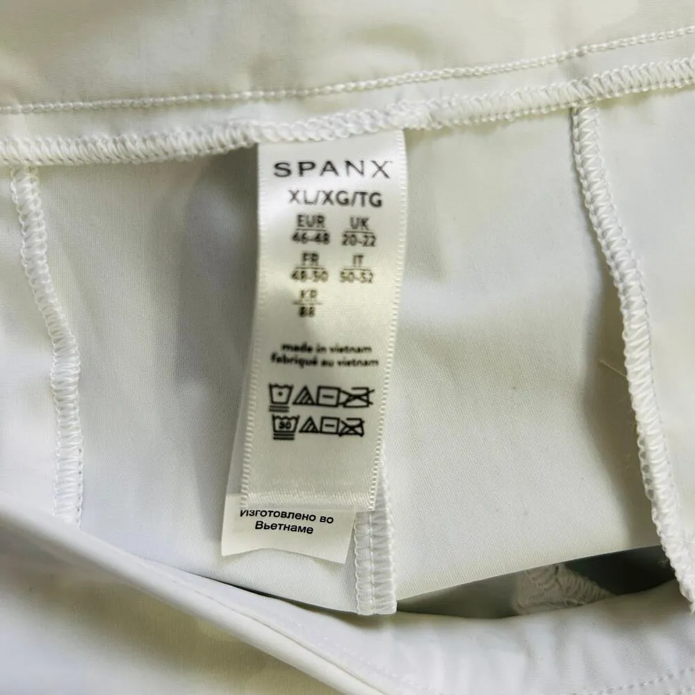NEW Spanx Sunshine Shorts 4" White Camo Stretch Breathable UPF 50+ Size XL - Image 7