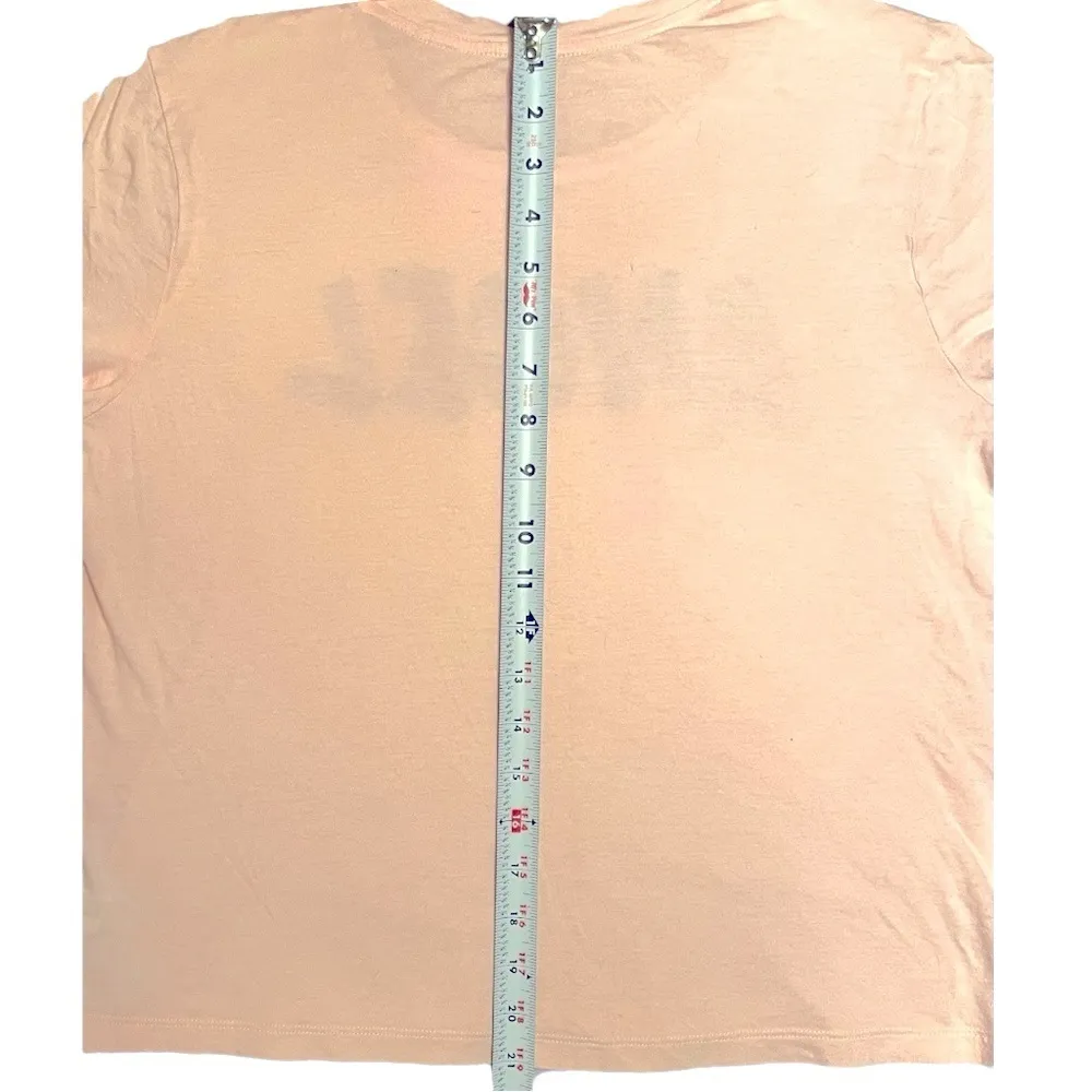 Victoria’s Secret Pink Short Sleeve T Shirt‎ Women Large Angel Glitter Graphic - Image 4