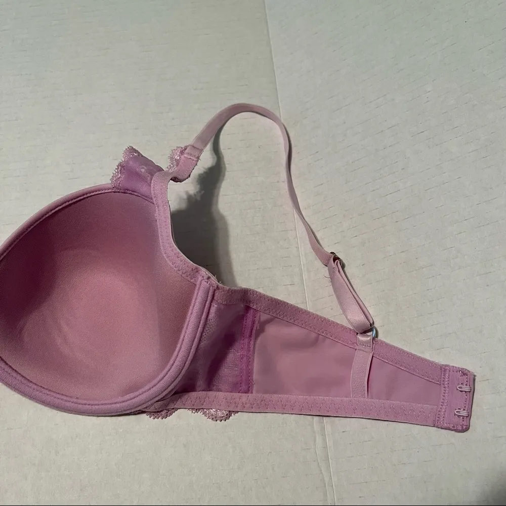 Natori Bra Lace Understated T-Shirt Bra in Sea Grape Purple Sz 34C EUC Lavender - Image 8