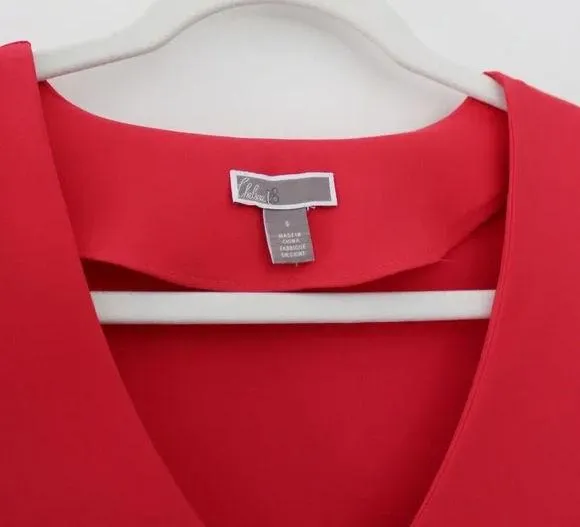 Chelsea28 Ruffle Sleeve Midi Dress in Coral Spice - Image 9