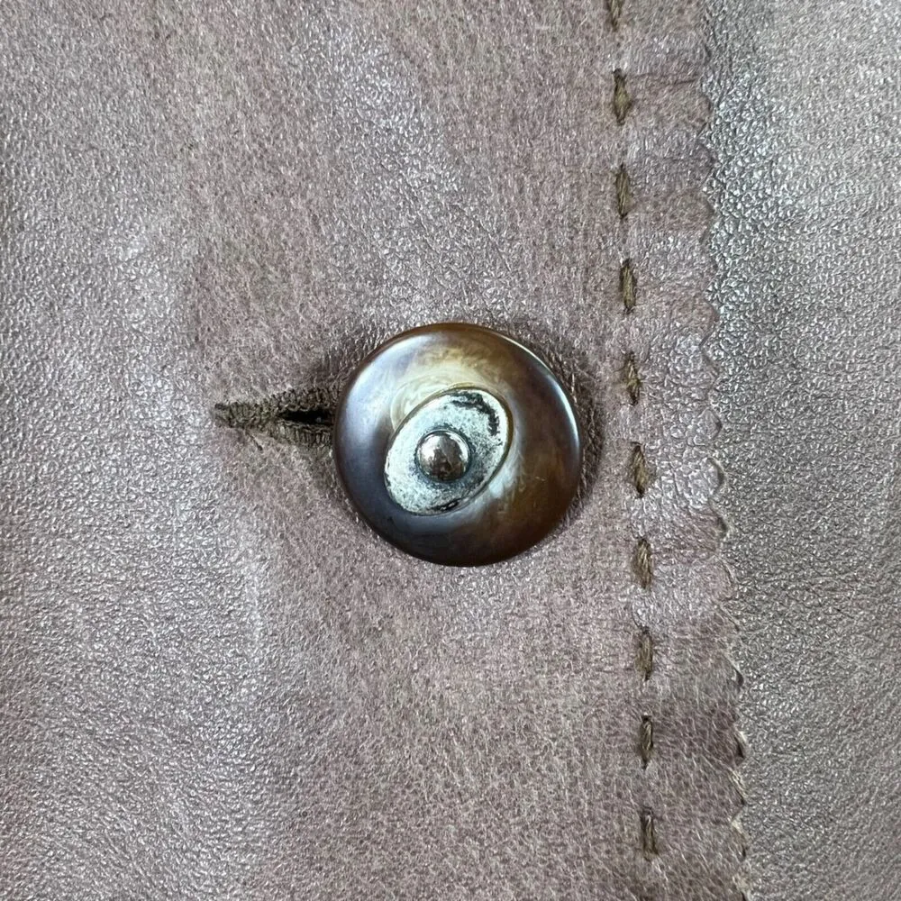 Vintage Womens Leather Jacket Western Brown Country Clothing Company Medium - Image 9