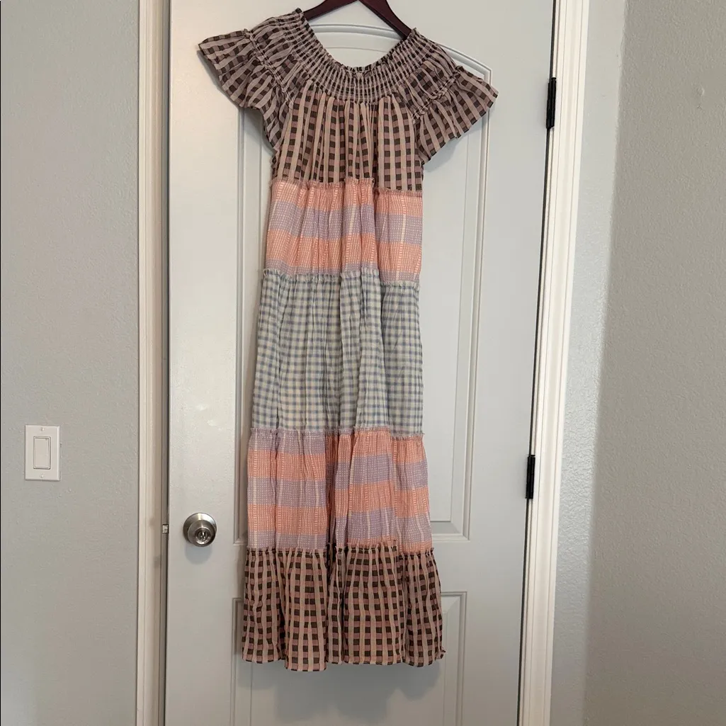 Free People Multicolor Gingham Maxi Dress - Image 2