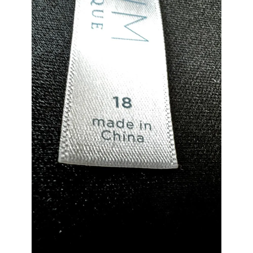 Cacique one-piece size 18  swimsuit black white no underwire - Image 6