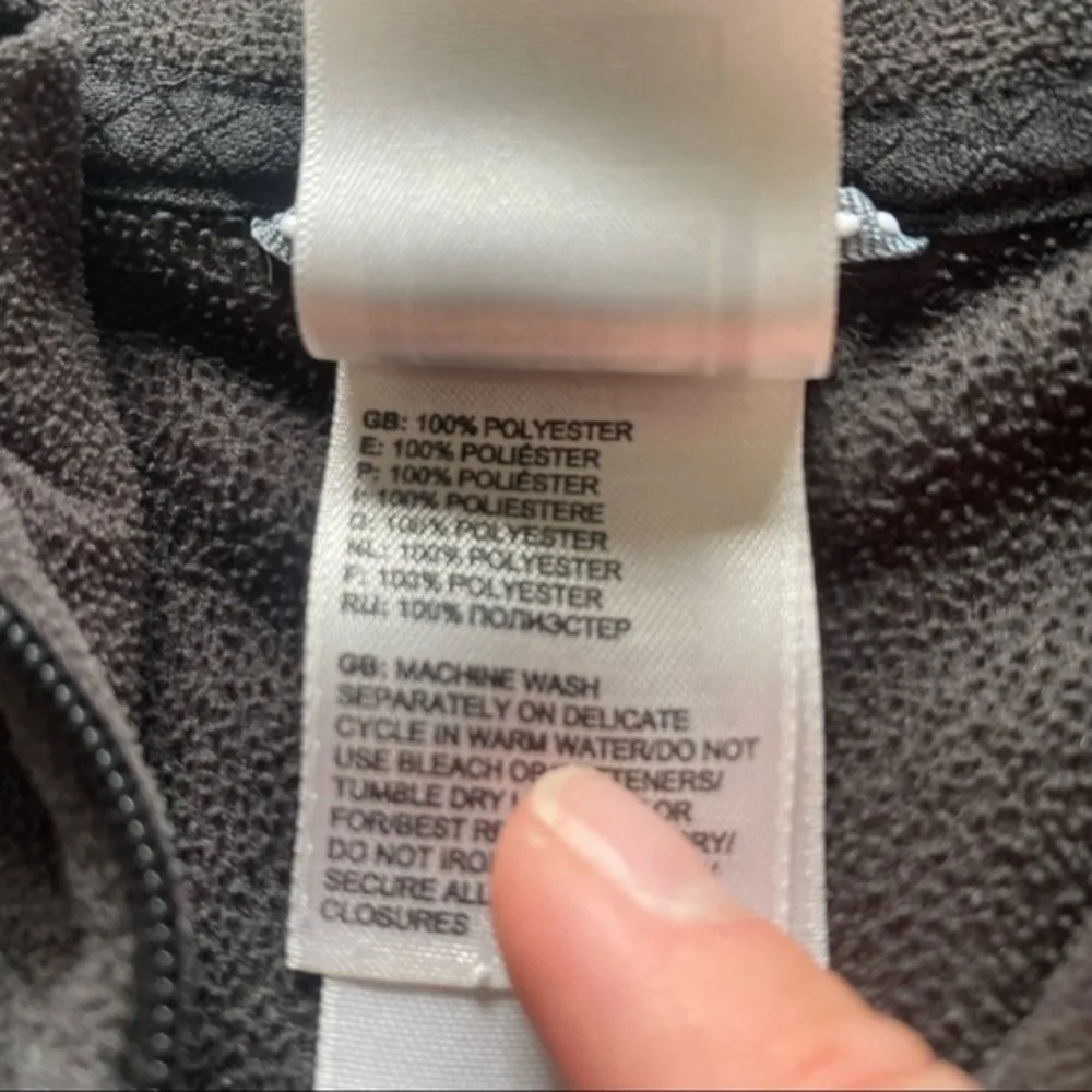 The North face TKA 3/4 zip black fleece jacket size womens large Gorp core - Image 14