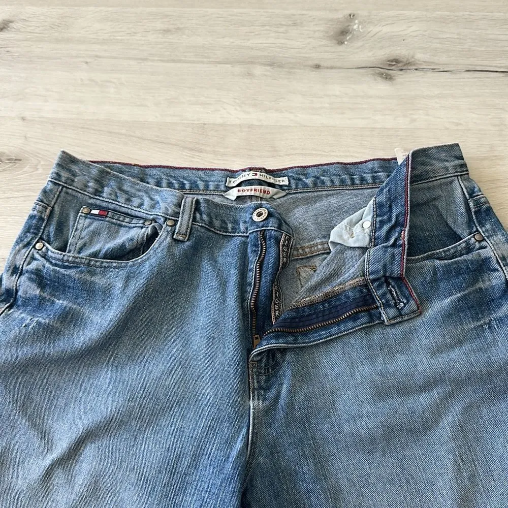 Tommy Hilfiger Boyfriend Cut Vintage Jeans Blue 14L EUC - Image 5