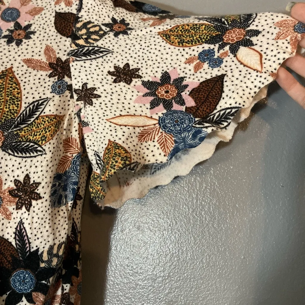 LOFT Floral Short Sleeve Lightweight sweater - Image 4