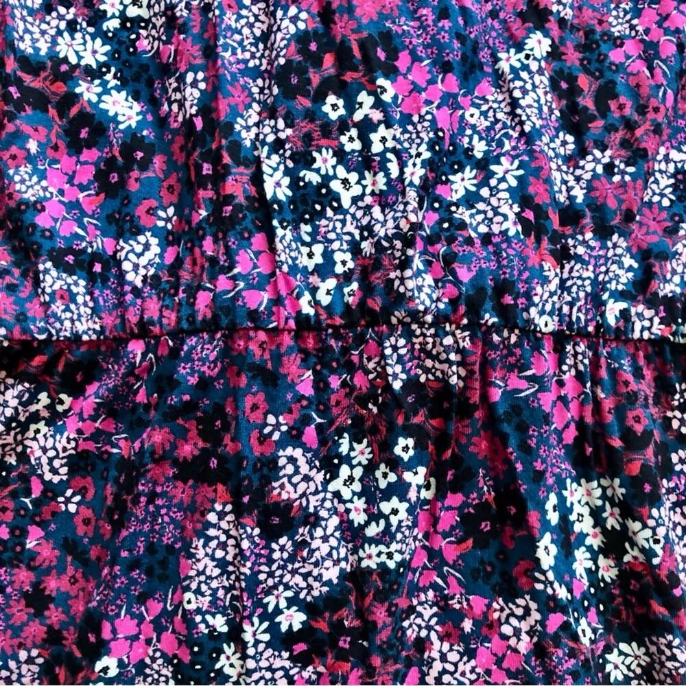 Ted Baker Jersey Faux Wrap Purple Blue Dress Women’s Size 3 (USA 8) - Image 12