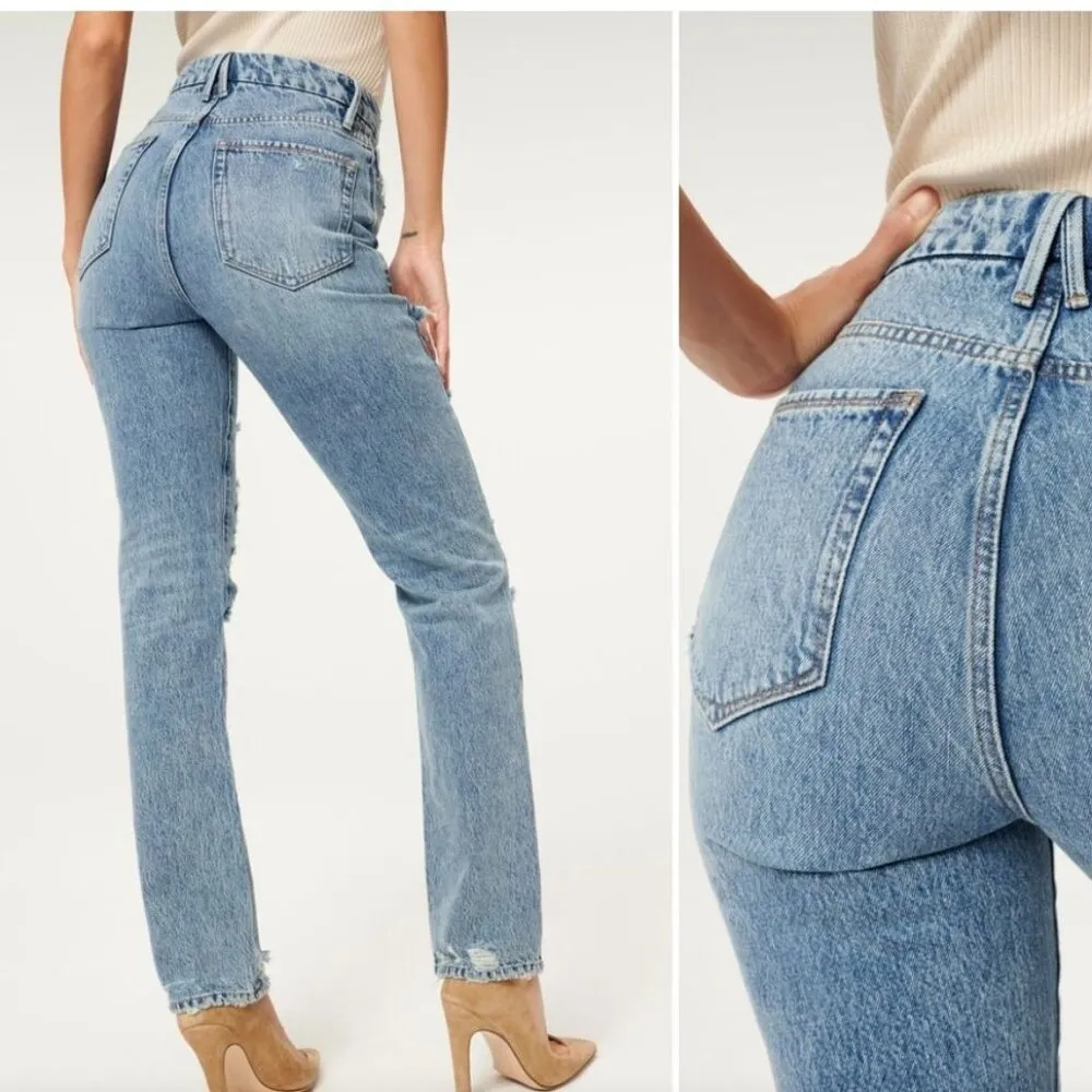 NWT Good American Good Boy 32" Inseam - Size 4/27 - Image 11