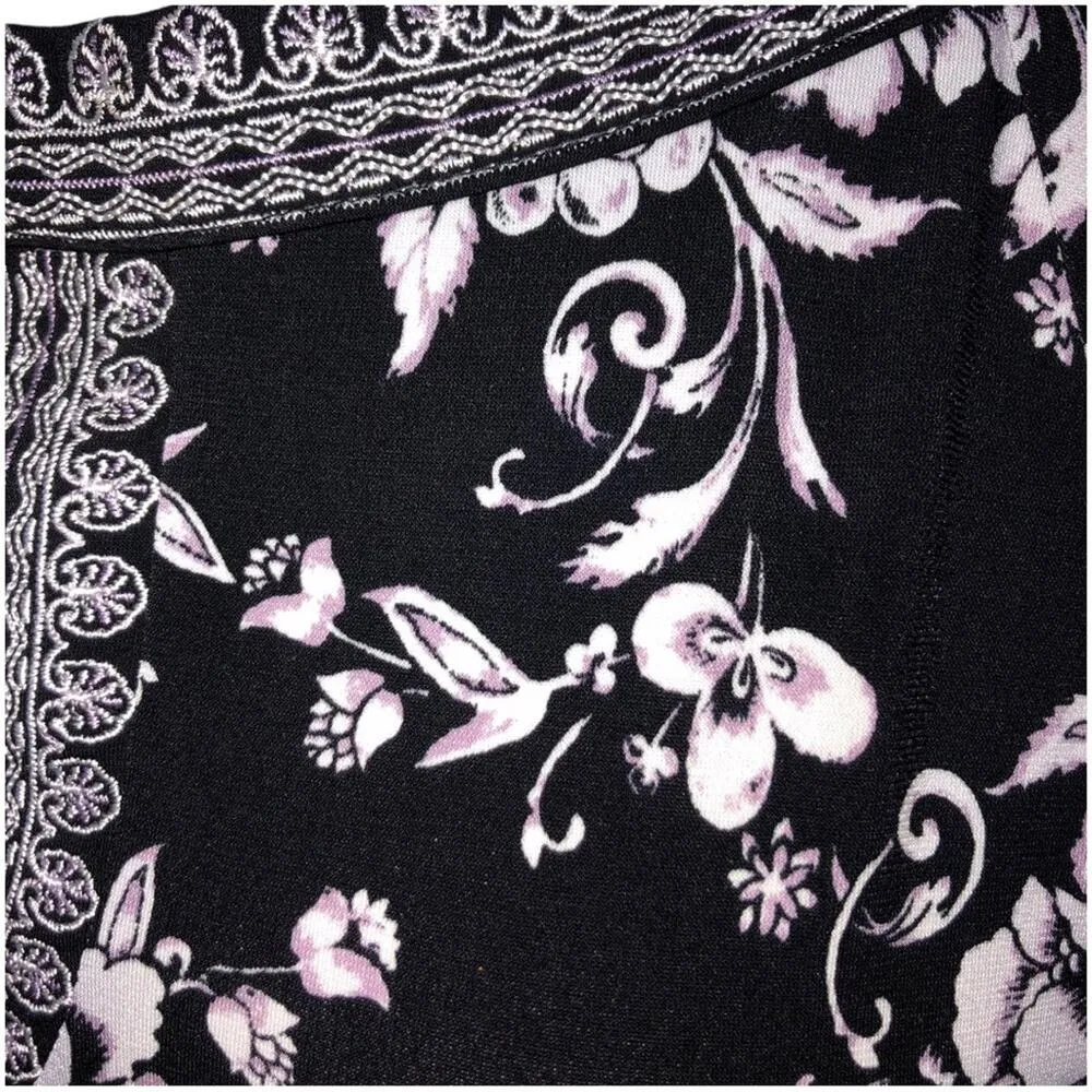 White House Black Market Floral Scroll Print Shift Dress Small EUC - Image 4
