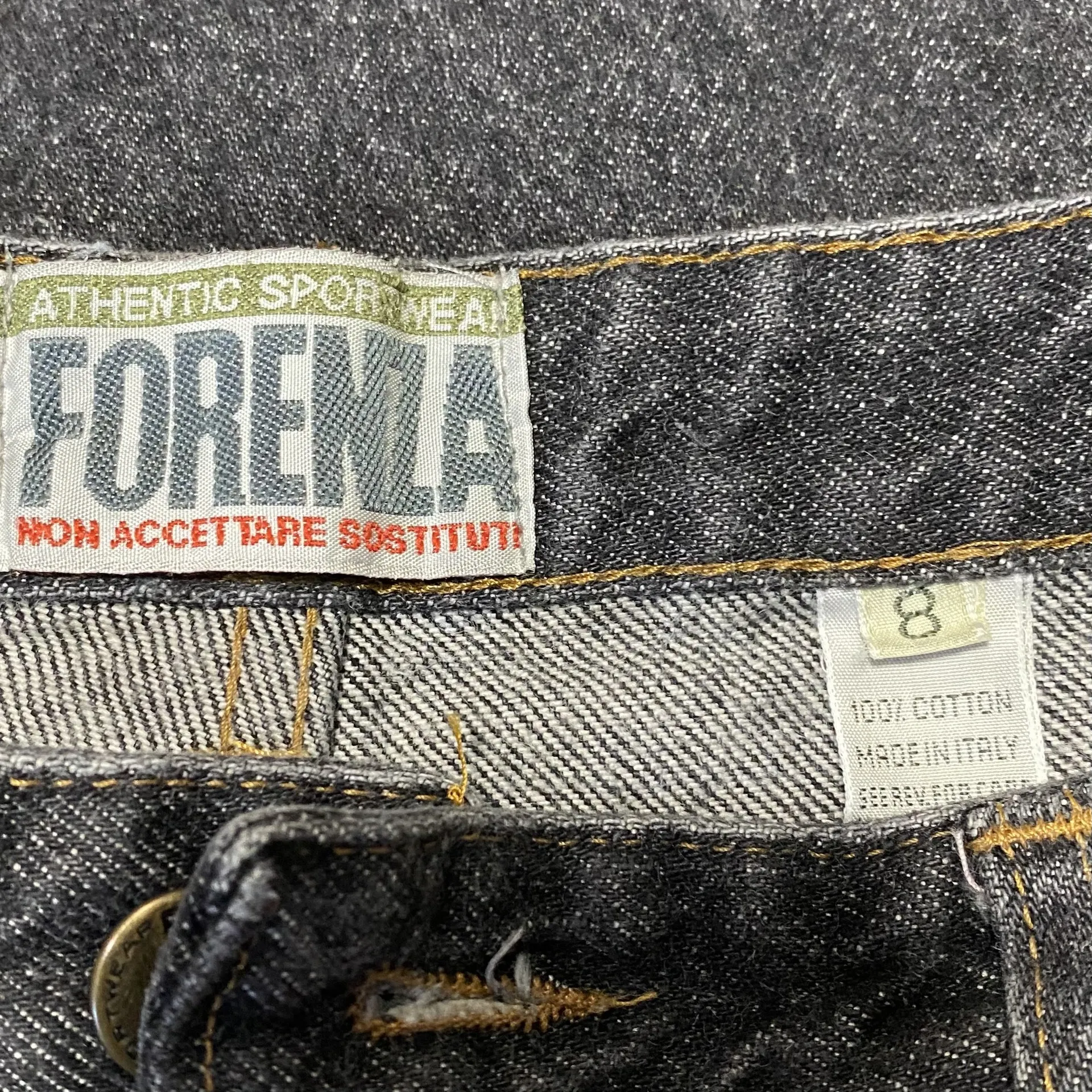 Vintage Forenza Jeans Women’s 8 Made in Italy Tapered 100% Cotton Denim Pants - Image 4