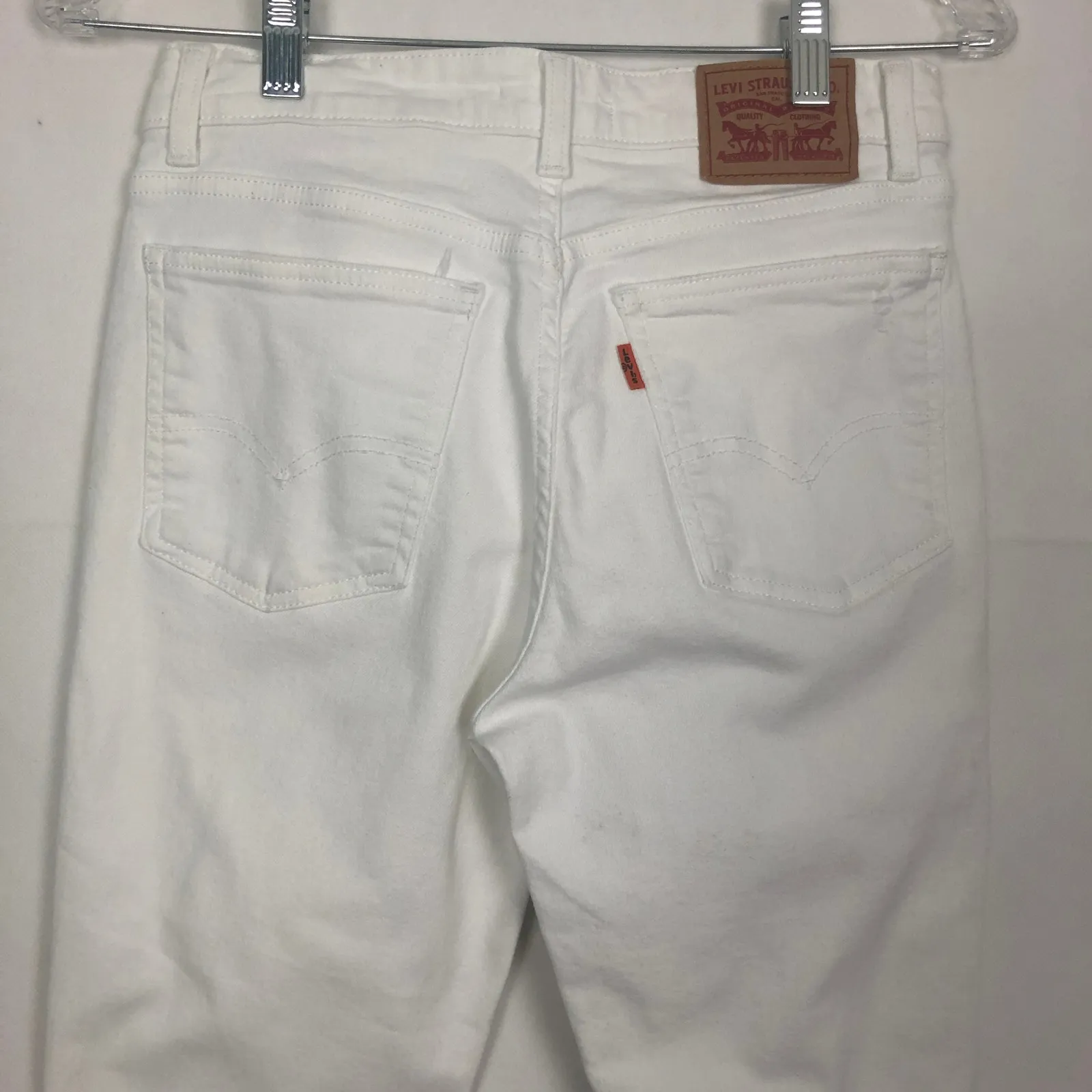 Levi's 721 Vintage High-Rise Skinny Ankle White Jeans Size 28 - Image 6