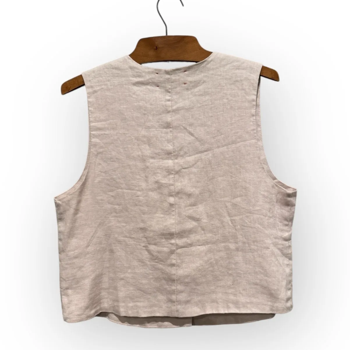 XÍRENA Vida Linen Vest Size Large - Image 5