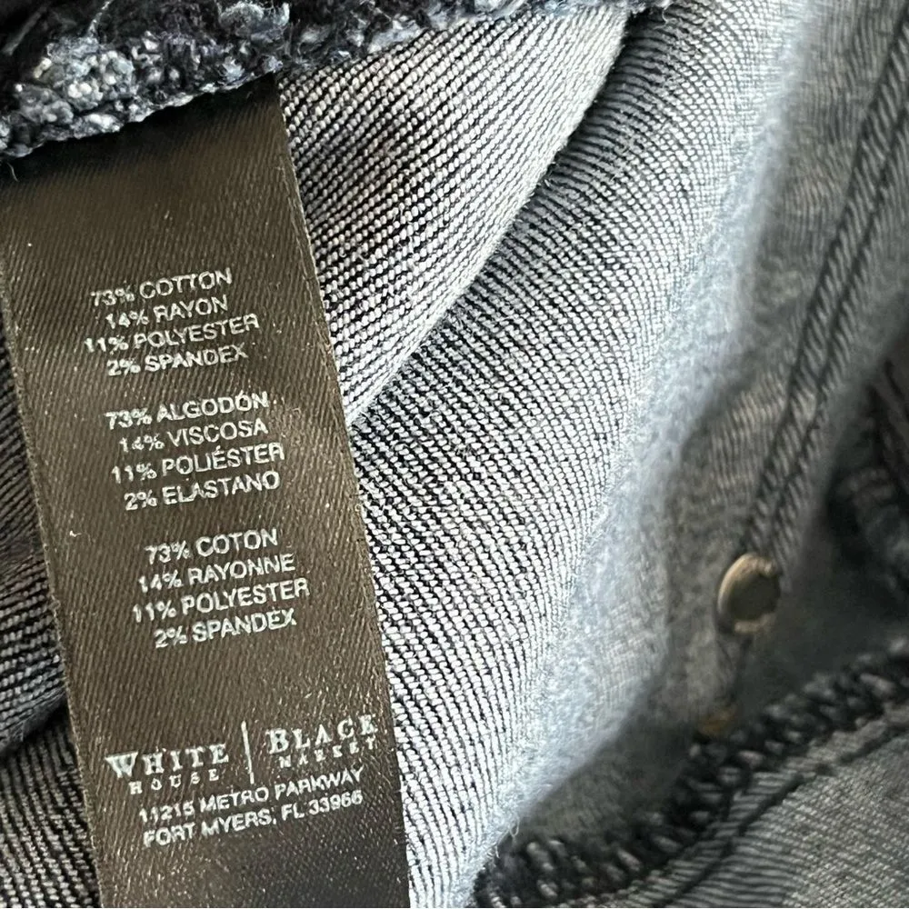 White House Black Market Girlfriend Distressed Capri Jeans - Image 6