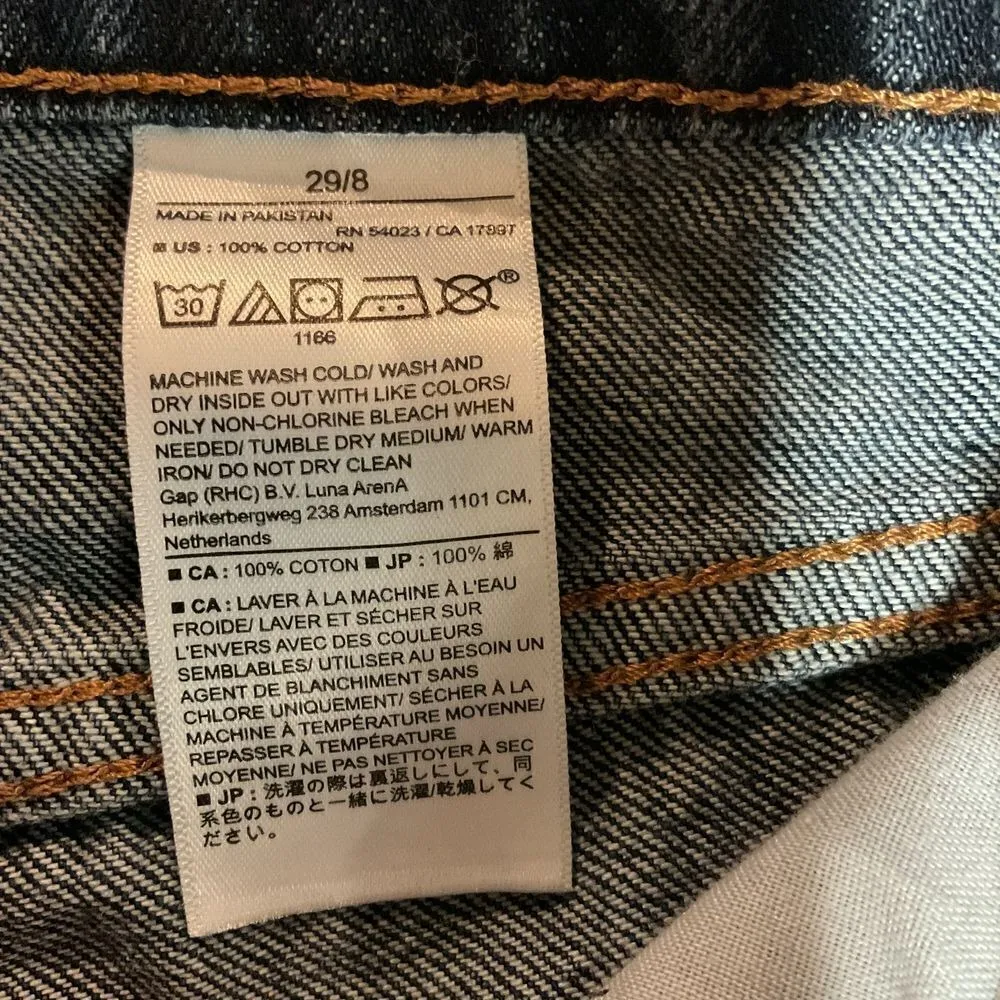 Banana Republic Women's‎ Curvy Straight Leg Jeans Dark Wash Size 29/8  High Rise - Image 8