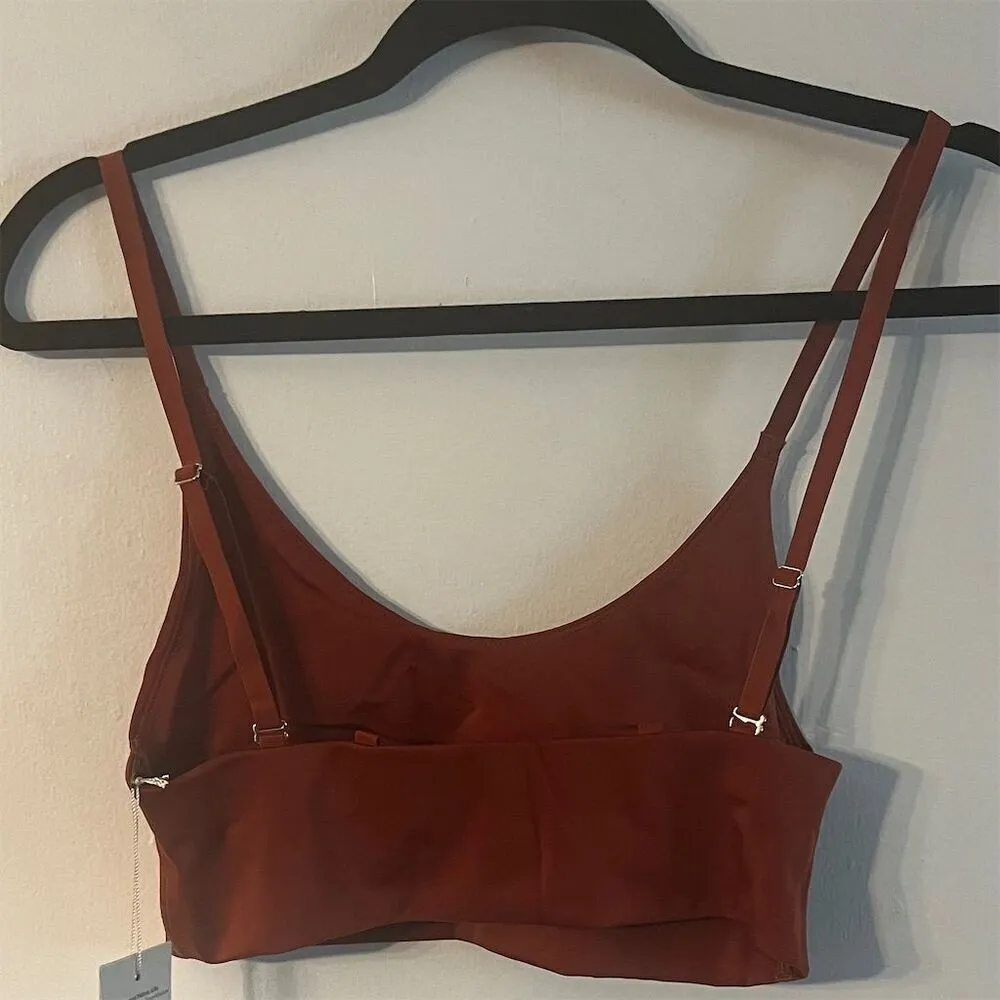 We Are HAH Hot As Hell Bronze Bralette Cami Adjustable Straps Sz M NWT Brown Size M - Image 4