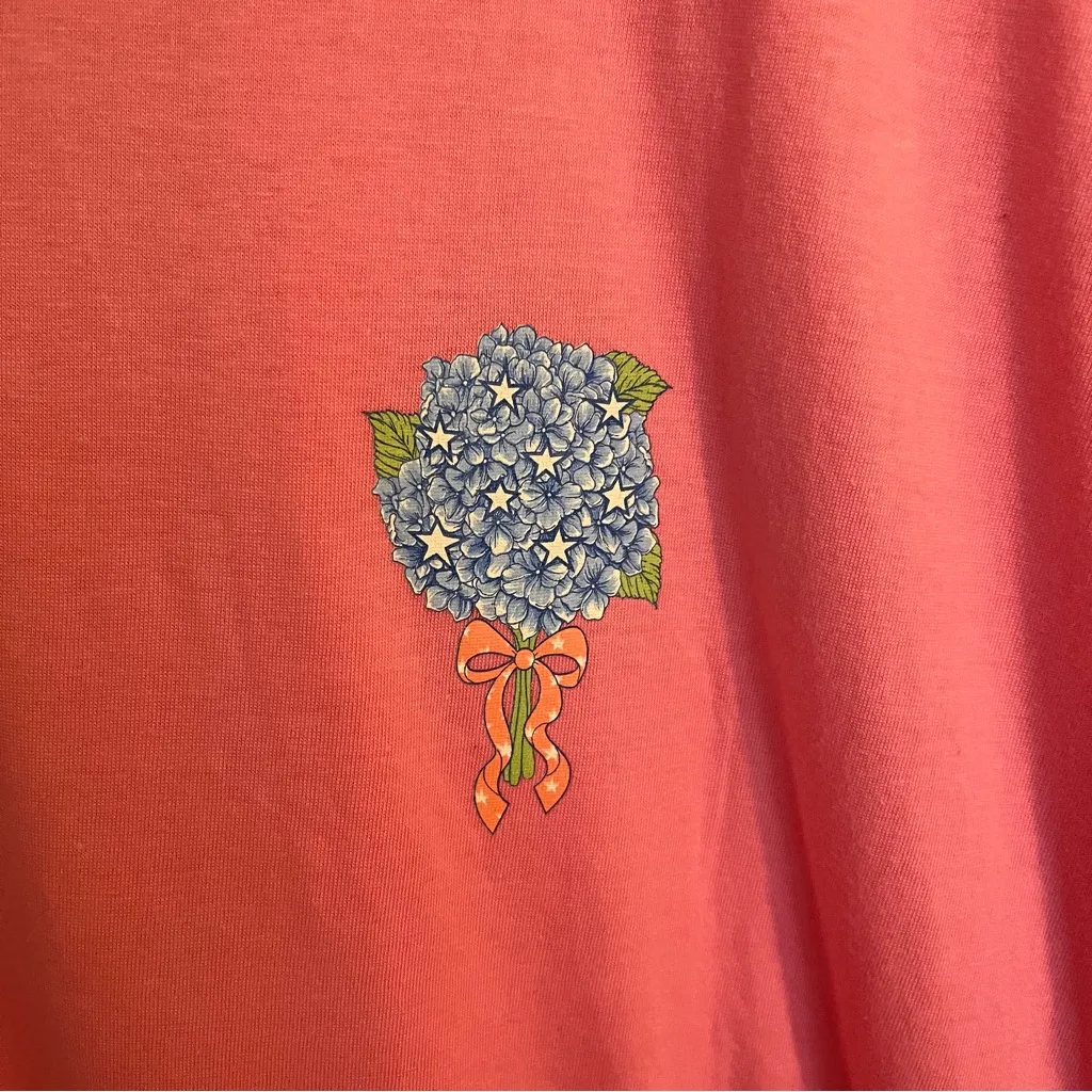 NWT Simply Southern Short Sleeve T-Shirt Size XL Floral USA Flag American Honey - Image 6