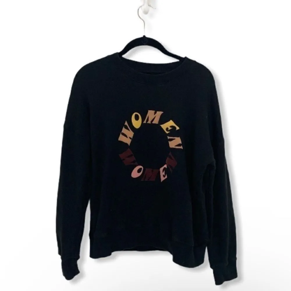 Miles by Madewell Black WOMEN WOMEN Graphic Sweatshirt Size M Medium Rare - Image 2