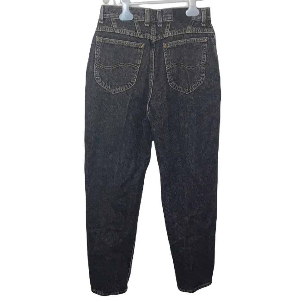 Lee vintage Union made in USA ultra high rise faded black mom jeans size 12 - Image 24