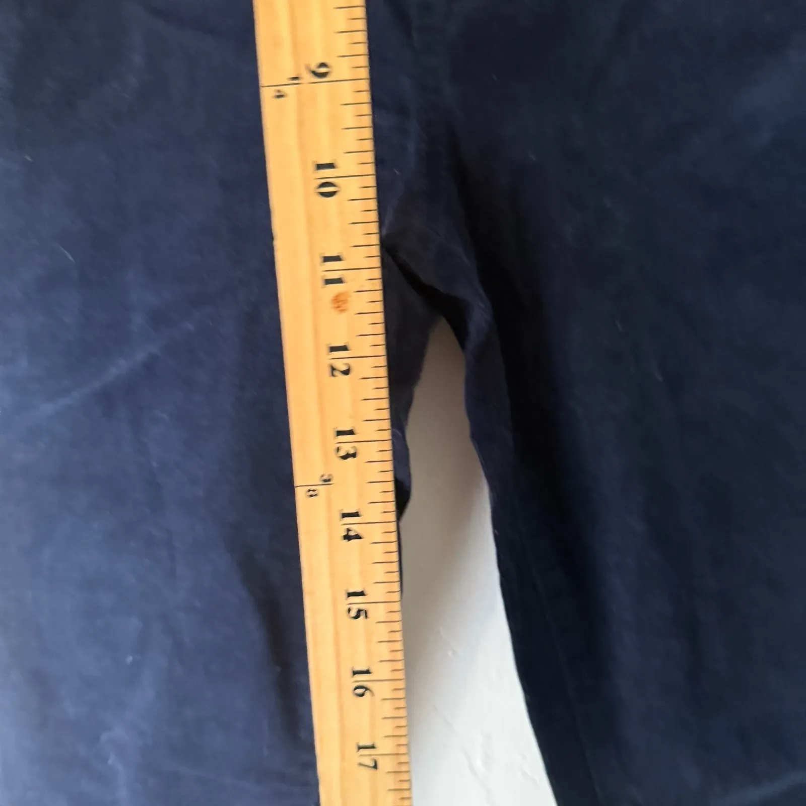 LOFT Navy Blue Corduroy Pants Women High Rise Slim Leg‎ Casual Size 28 - Image 6