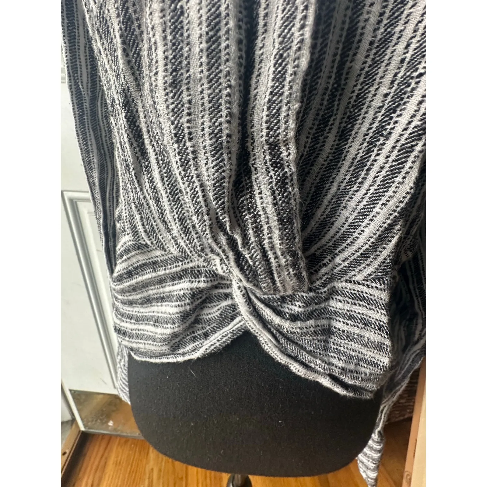 Free People Lust For Life Striped Long Sleeve Crop Top – Size L - Image 8