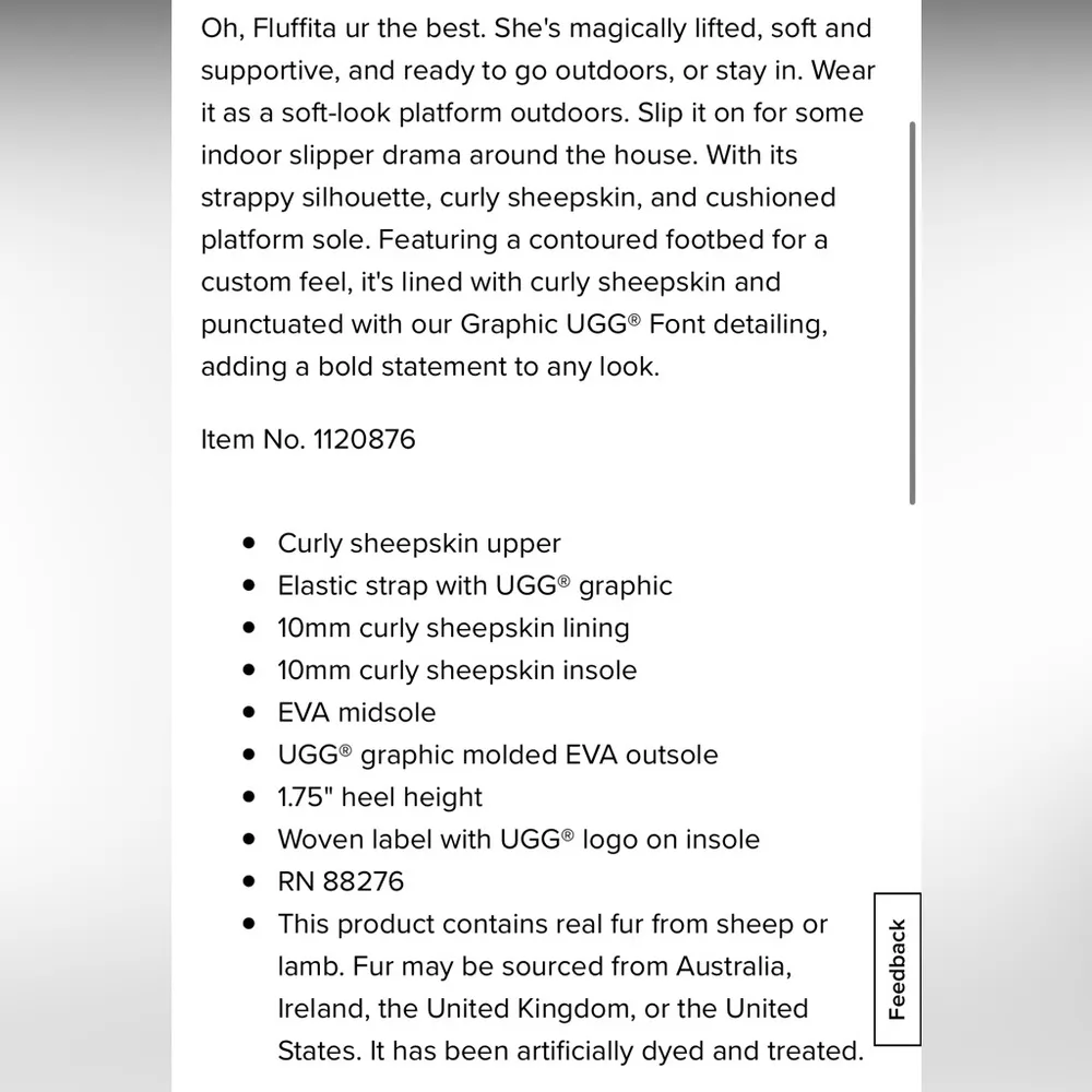 UGG Oh Fluffita Shearling Slingback Sandal/Slipper Women’s Size 11 in Key Lime - Image 9