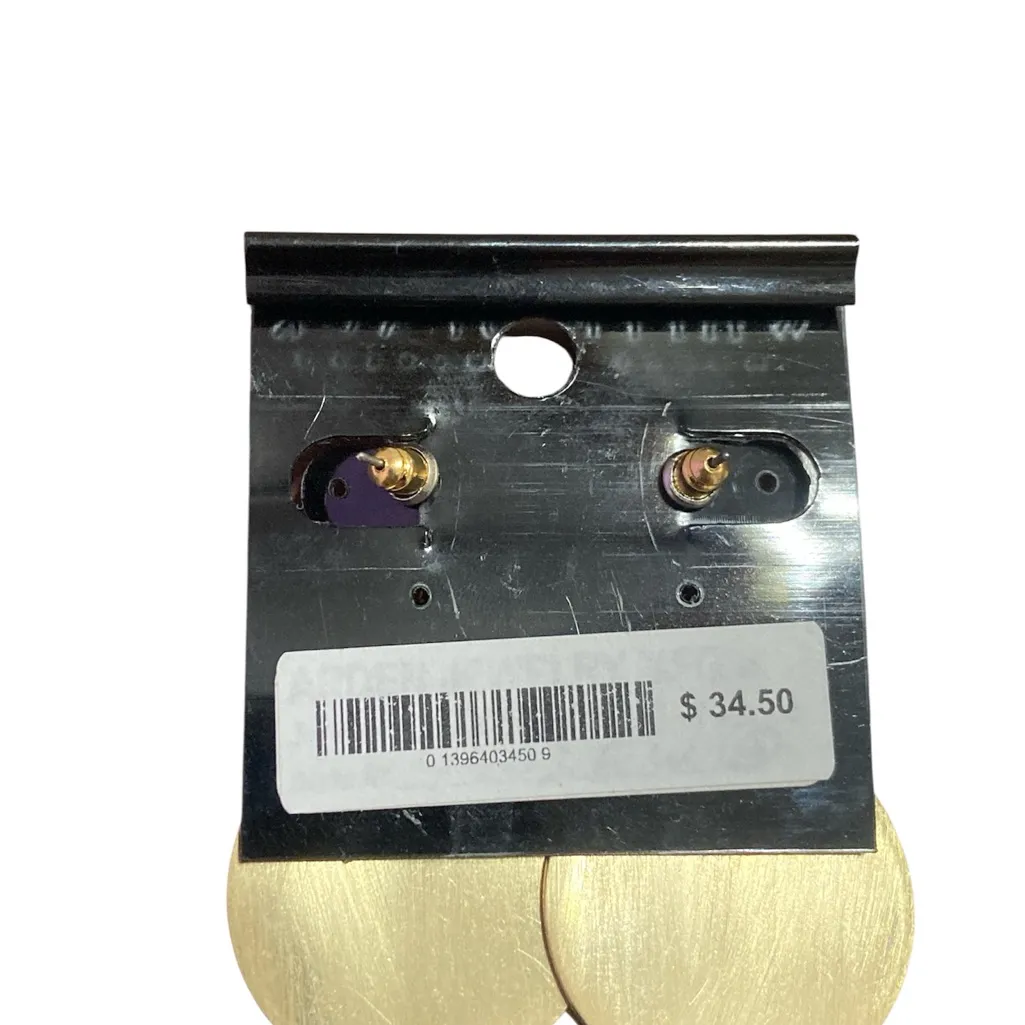 New White House Black Market Red And Gold Earrings - Image 2