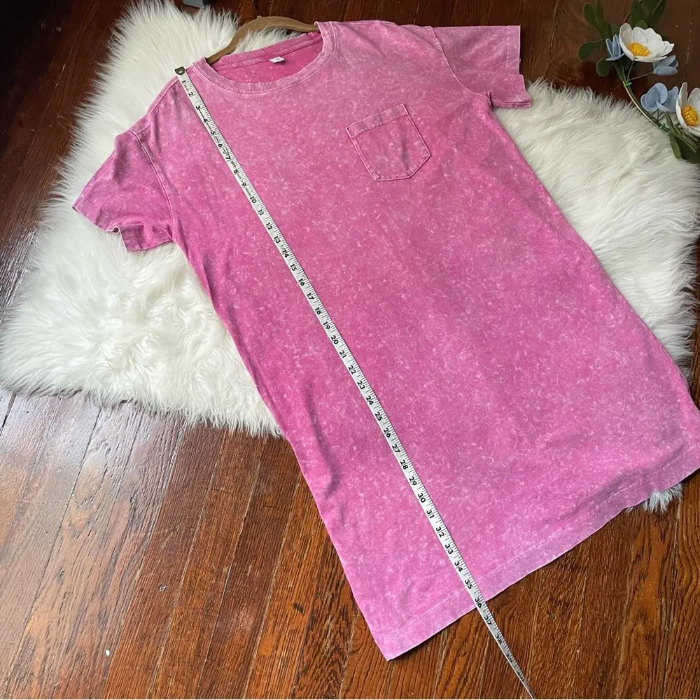 Old Navy Pink Oversized ‘vintage’ tee dress - Image 6