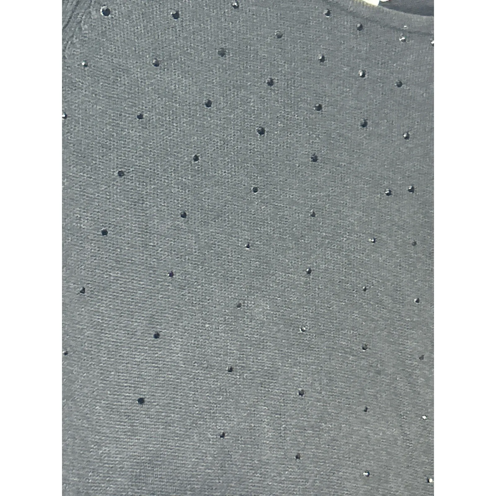 J Jill Sweater XL PETITE Black Studded Sparkle Wool Blend Long Raglan - Image 5