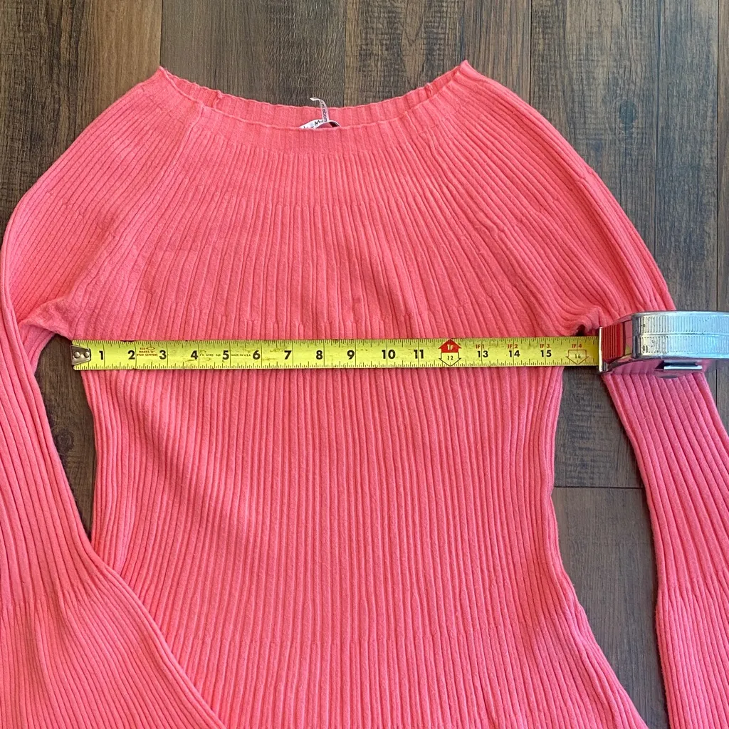 Vila Milano Elegant Pink Ribbed Blouse - Image 6