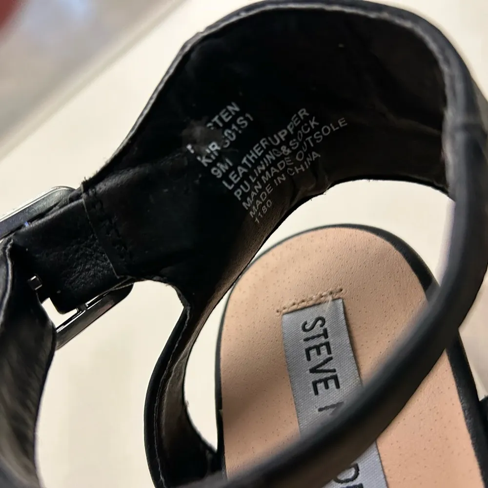 Steve Madden Black and White Platform Sandals-9 MED - Image 8