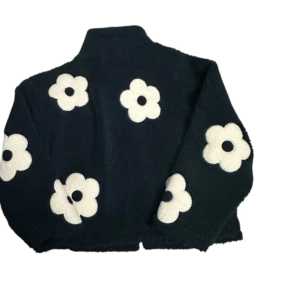 Floral Navy and White Jacket Size L - Image 2