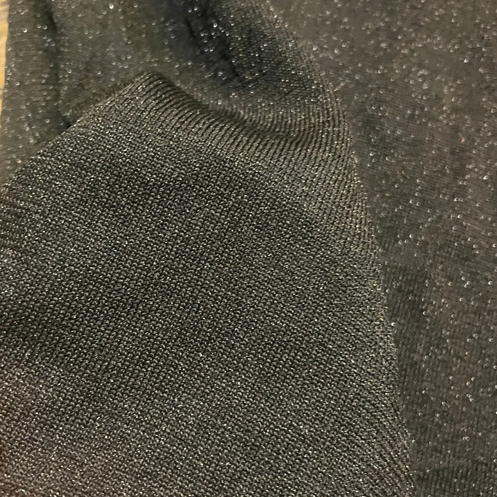 NWT Laura Ashley Tank Women's Top 2X Black Glitter Sparkle Sleeveless‎ Stretch - Image 4