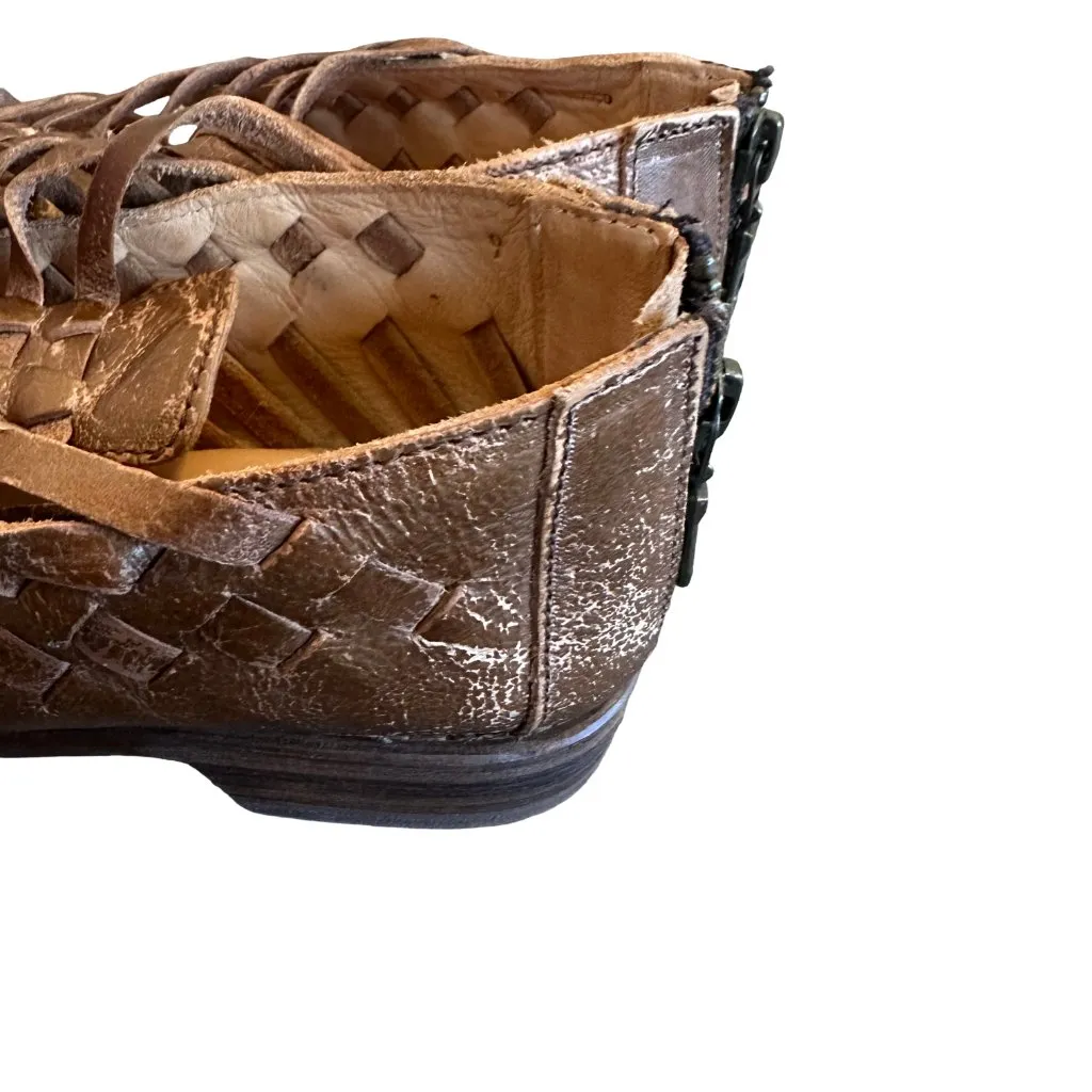 Bed Stu Las Cruces Distressed Leather Shoes Flat Genuine Luxury Size 9 Women's - Image 8