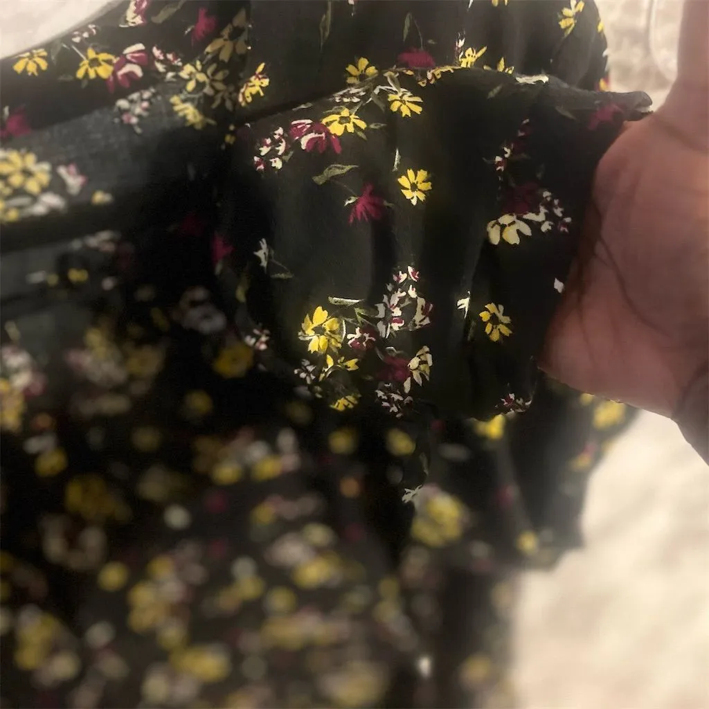 Torrid 4 Plus‎ Size Floral Challis Smocked Waist Dress 4x 26 - Image 6