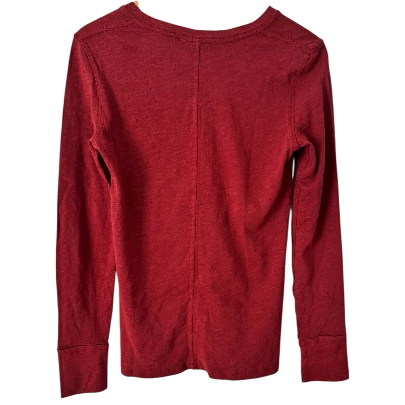 NWOT American Giant Slub Knit Long Sleeve V Neck Women’s T - Image 2