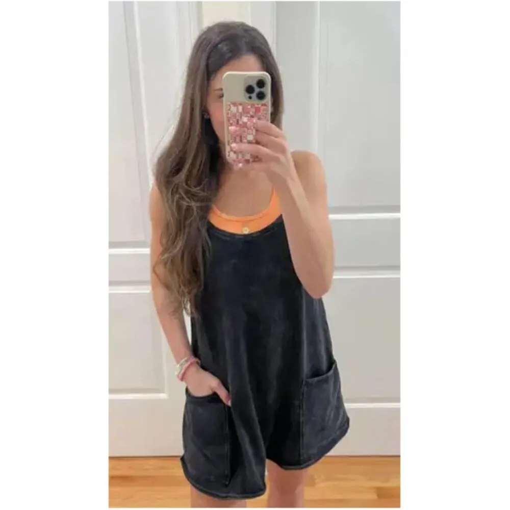 FREE PEOPLE Movement Hot Shot Mini Dress in Black Size Small - Image 2