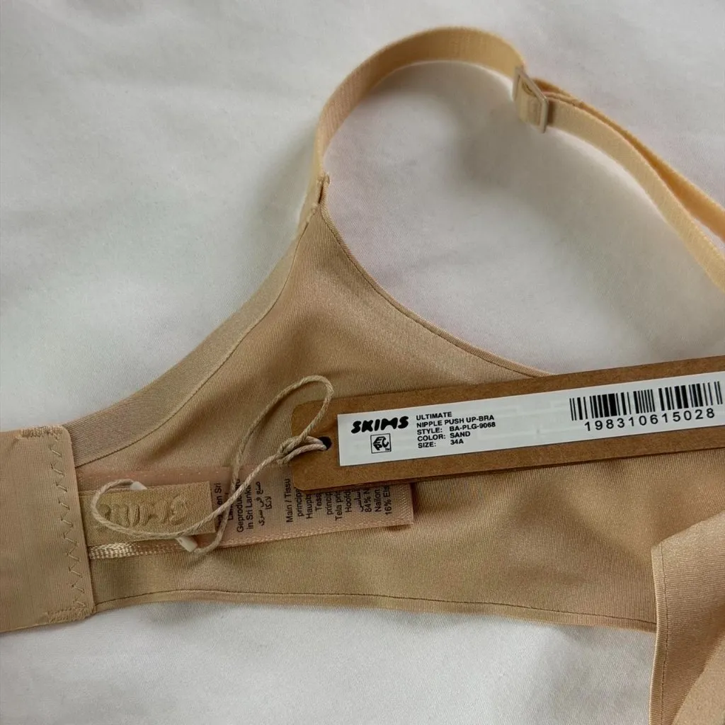 Skims Ultimate Nipple Push Up Bra in Sand - Size 34A - Image 7