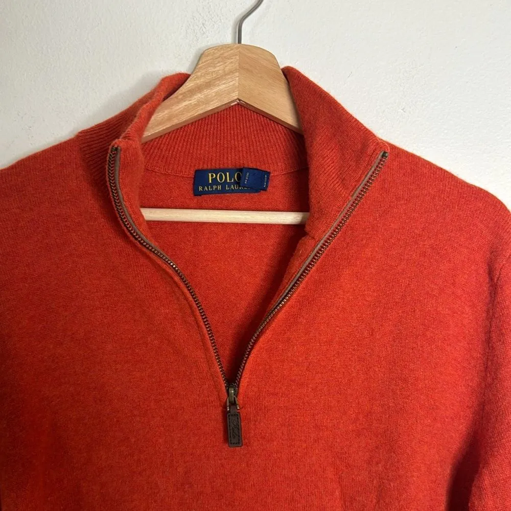 Polo Ralph Lauren Wool Pullover Sweater featuring mock neck Merino wool Sz M Size M - Image 5