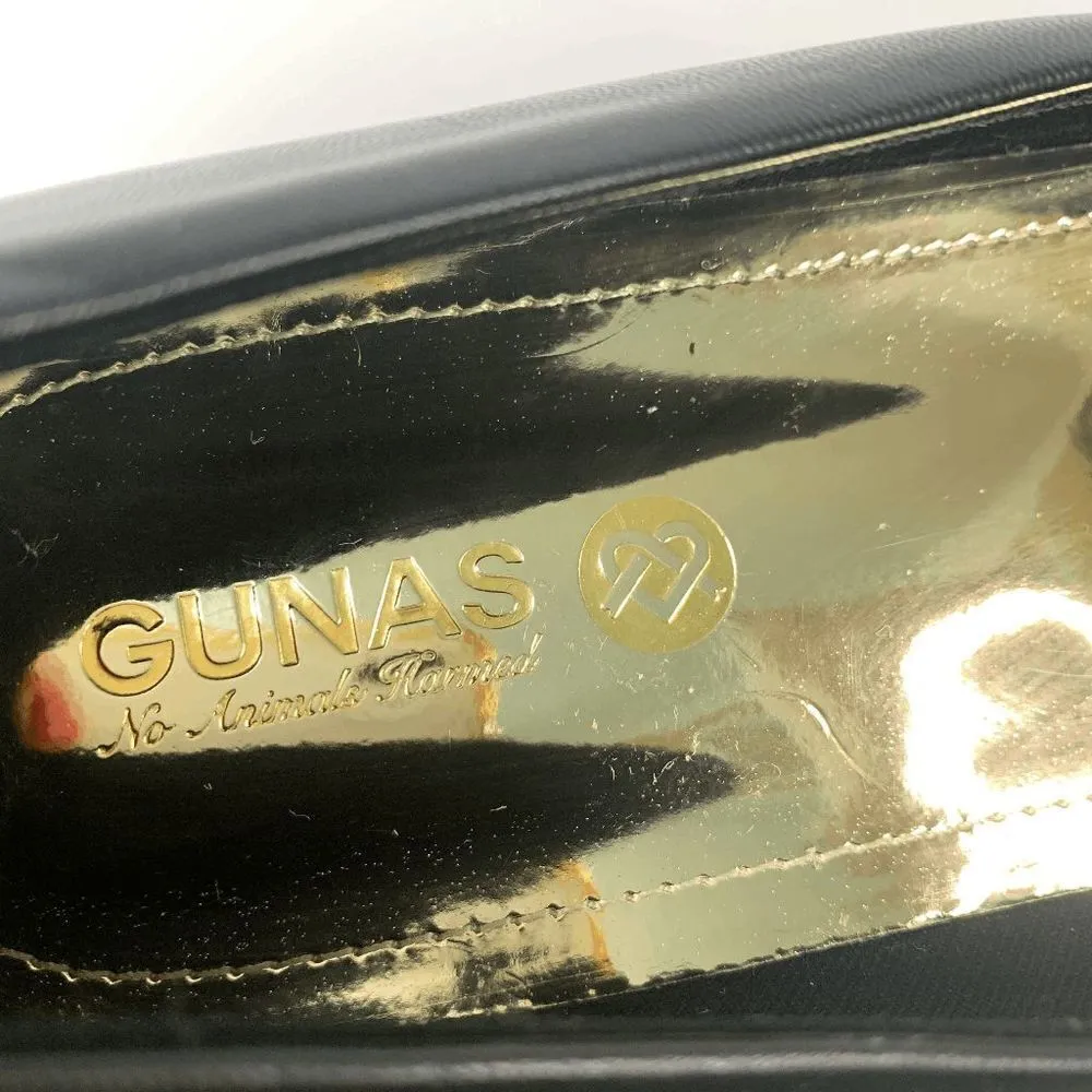 Gunas No Animals Harmed Leather Slip On Almond Toe Ballet Flat Black Size 10 - Image 6