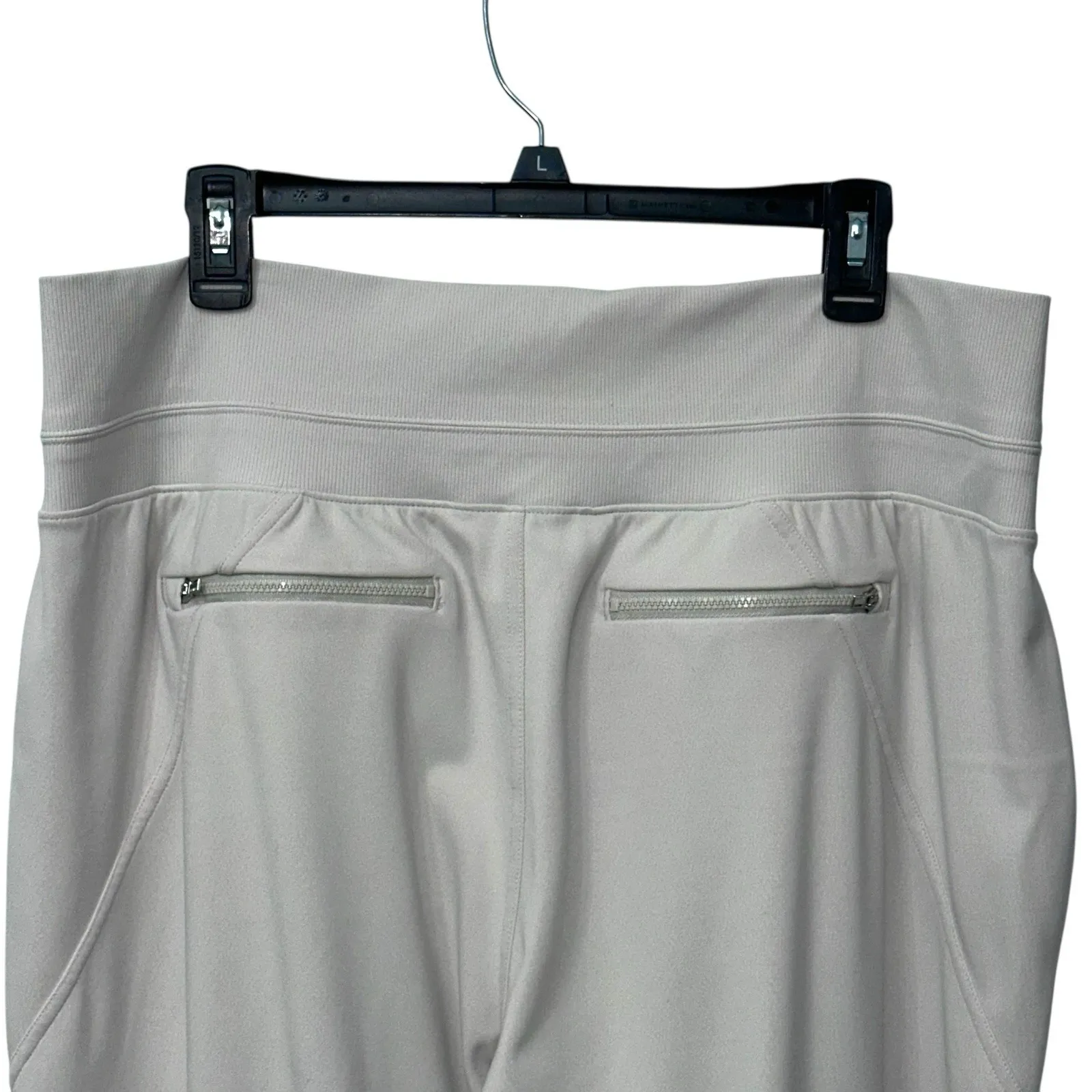 Athleta Venice High Rise Jogger Pants Womens XL Beige Stretch Athletic Running - Image 5