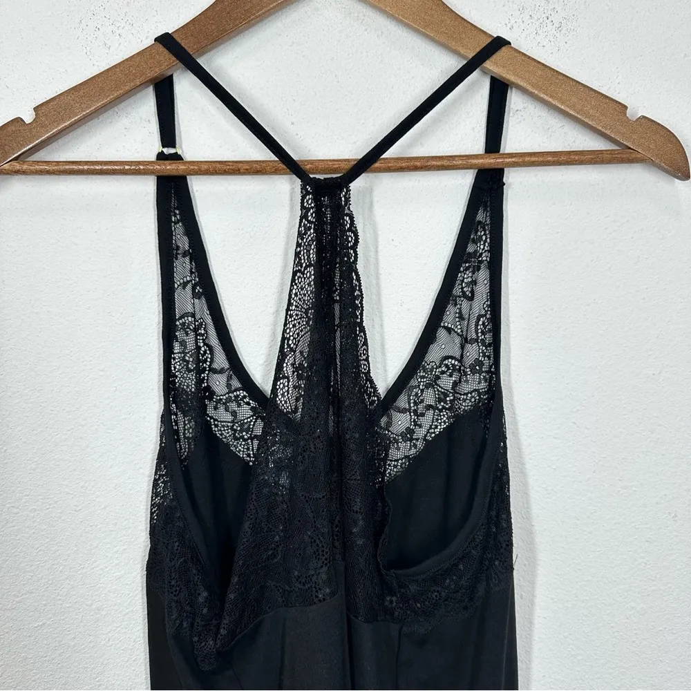 Floral Nikrooz Black Lace Trimmed Racerback Pajama Intimate Top Size‎ Large NWT - Image 6