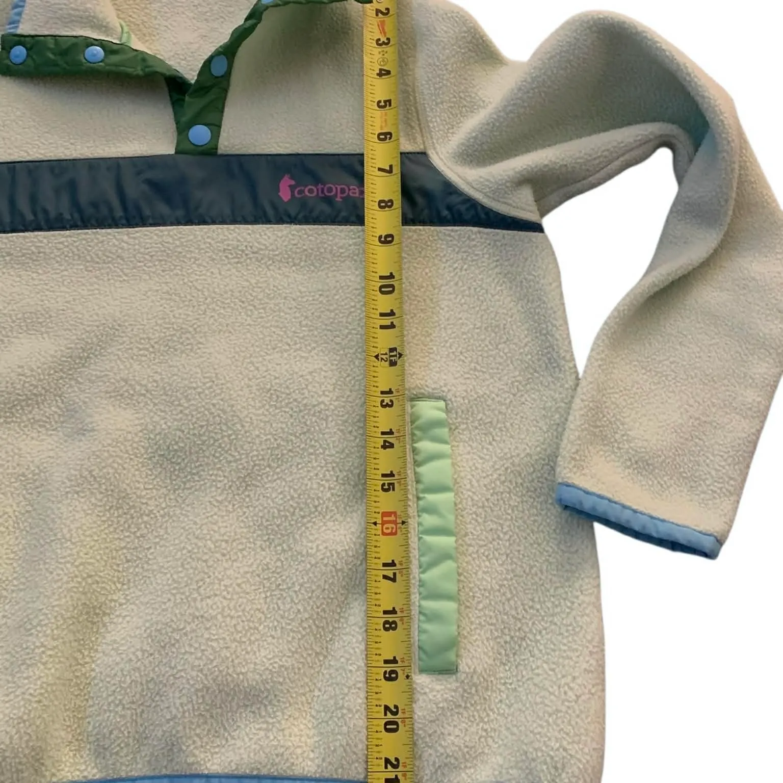 Cotopaxi  Teca Fleece Pullover Women’s XS Mint Blue Colorblock Snap Gorpcore - Image 8