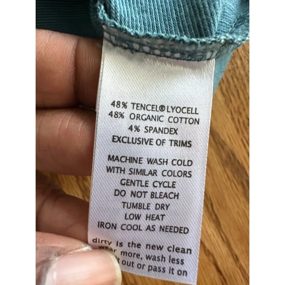 Toad&Co Belted Faux Wrap V Neck Dress Green Size M St Patrick’s Day  Sleeveless - Image 10